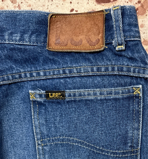 Vintage USA 1970’s Lee Lady Rider Talon Zipper Superwash Denim Jeans (JYJ0324-110)