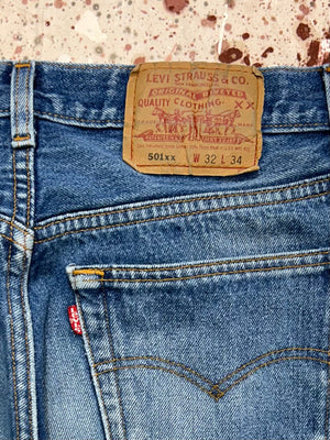 Vintage USA Levi's 501xx Great Wash Denim Jeans (JYJ0924-283)