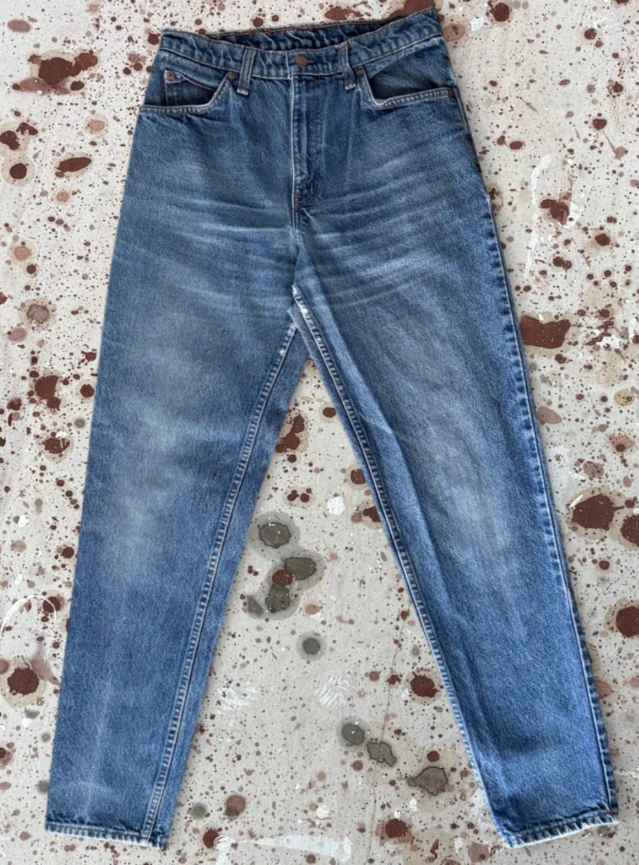 Vintage 1980'S Levi Canada 550 Orange Tab Super Wash Denim Jeans