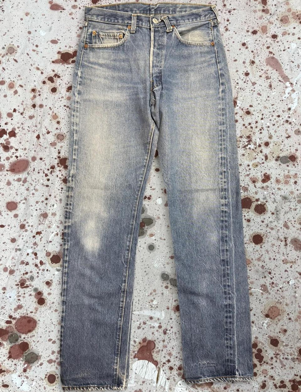 Vintage USA Levi S.O. 1501-0117 Redline Premium Wash Denim Jeans (JYJ-411025)