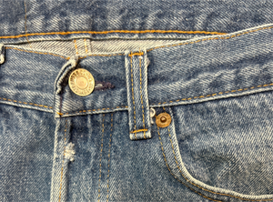 Vintage USA made 501 Transitional Tag, Super Wash, Denim Jeans (JYJ-5725)