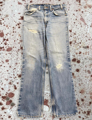 Vintage USA Levi 517 Orange Tab Super Wash Denim Jeans w/ Feathers (JYJ-321025)