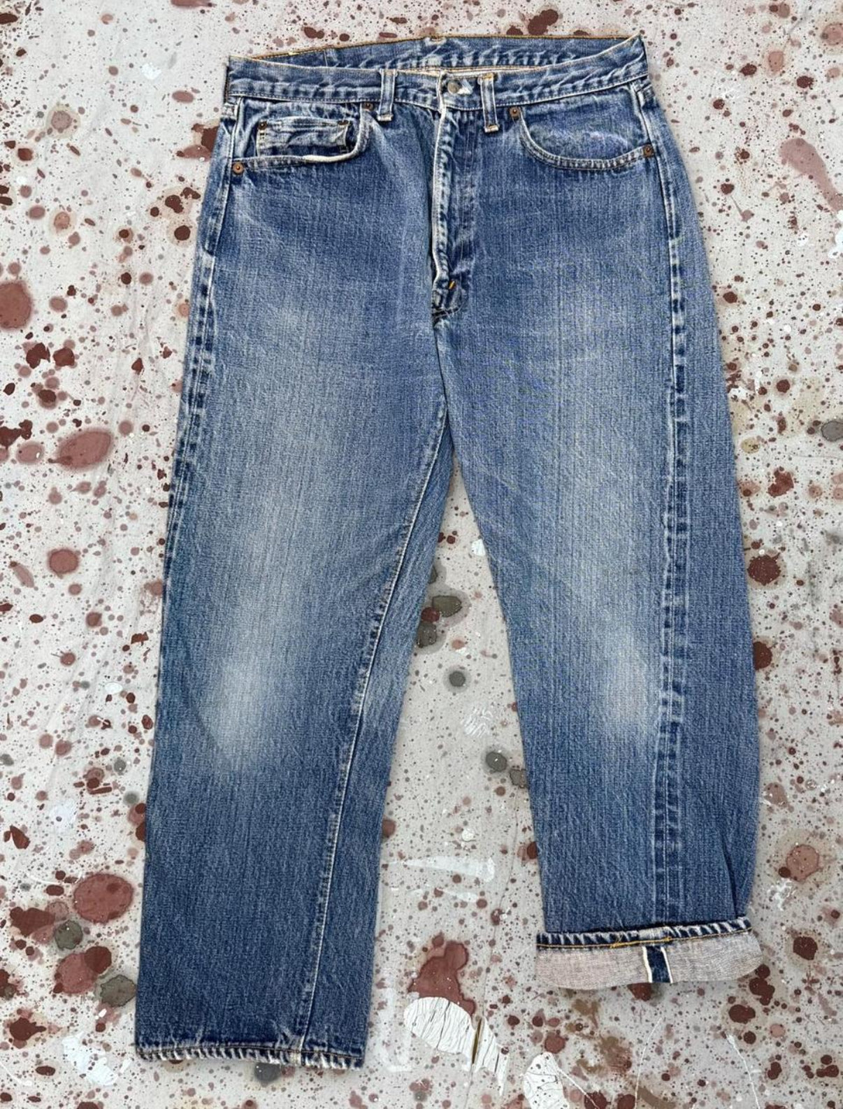 Single Stitch Redline 502-0117 Levi’s Denim Jeans w/ Redline Coin Pocket (JYJ-241025)