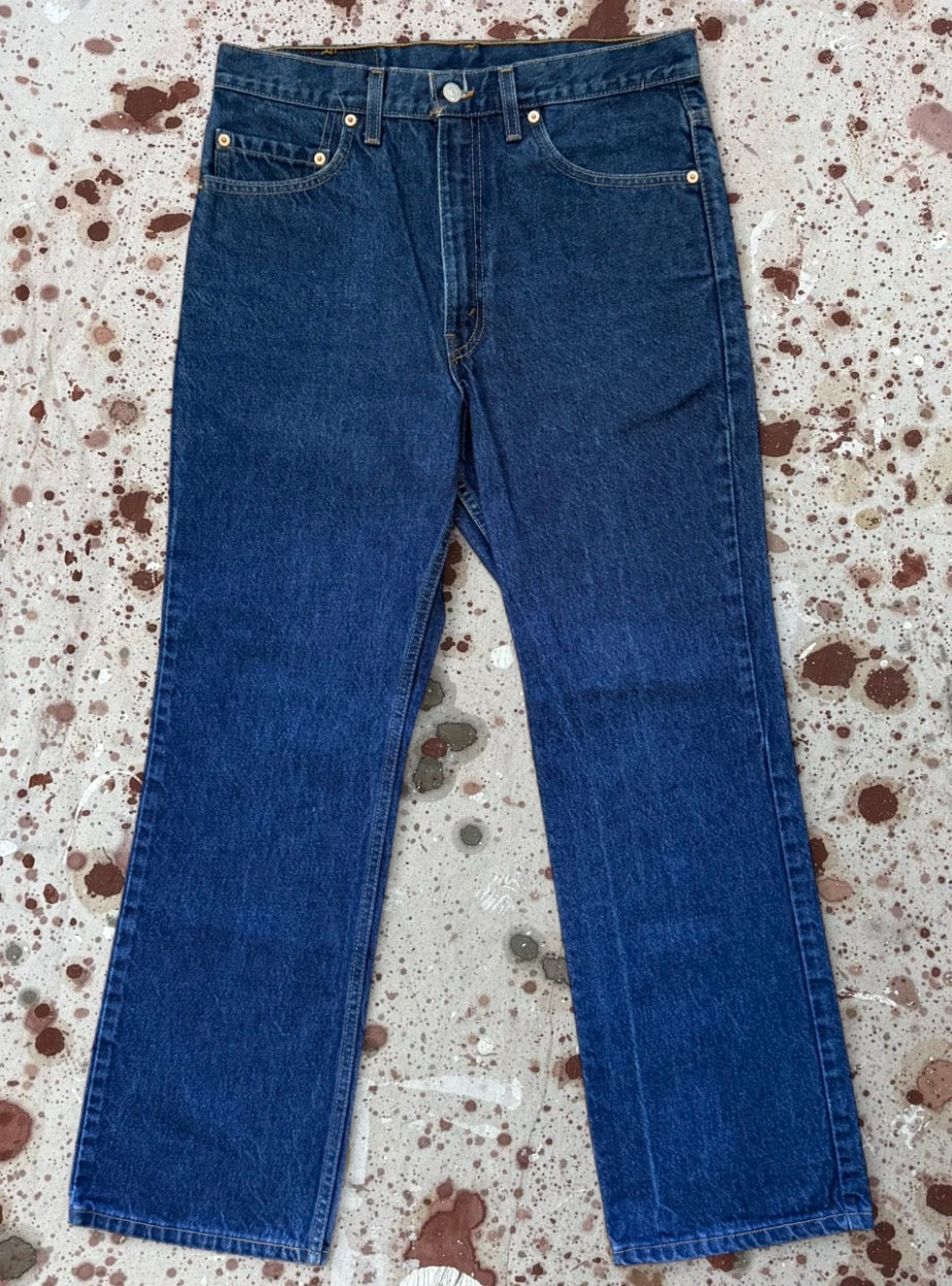 Vintage Levi USA 517 Red Tab Dark Wash Bootcut Denim Jeans