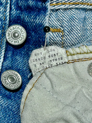 Vintage USA Levi’s 701 Transitional Superwash Denim Jeans with Feathers (JYJ0125-381)
