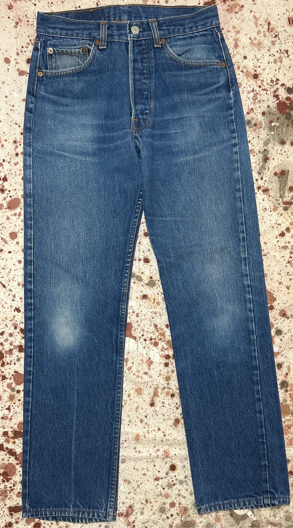 Vintage USA made 501 Super Wash Transitional Tag Denim Jeans (JYJ-4725)