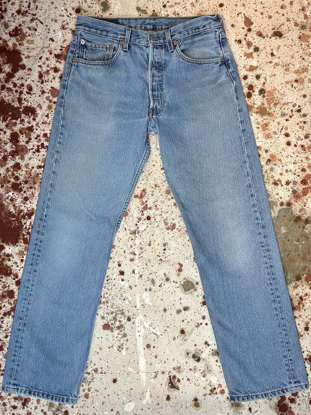 Vintage Levi's 501 Light Wash Denim Jeans (JYJ0424-182)