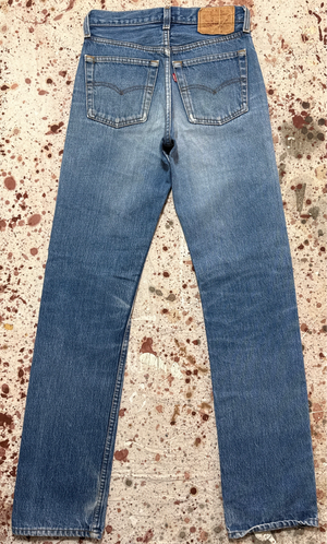 Vintage USA made 501 Transitional Tag, Super Wash, Honeycomb, Denim Jean (JYJ-7725)