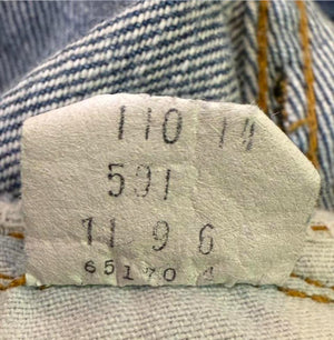 Vintage USA Levi 501 Redline Denim Jeans (JYJ-171025)
