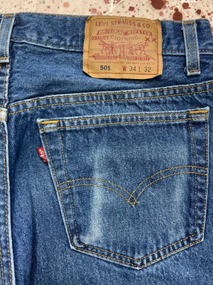 Vintage USA Levi's 501 Great Wash Denim Jeans (JYJ0924-293)