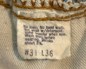 Vintage USA Levi’s 505 Single Stitch Super Wash Denim Jeans (JYJ-301025)