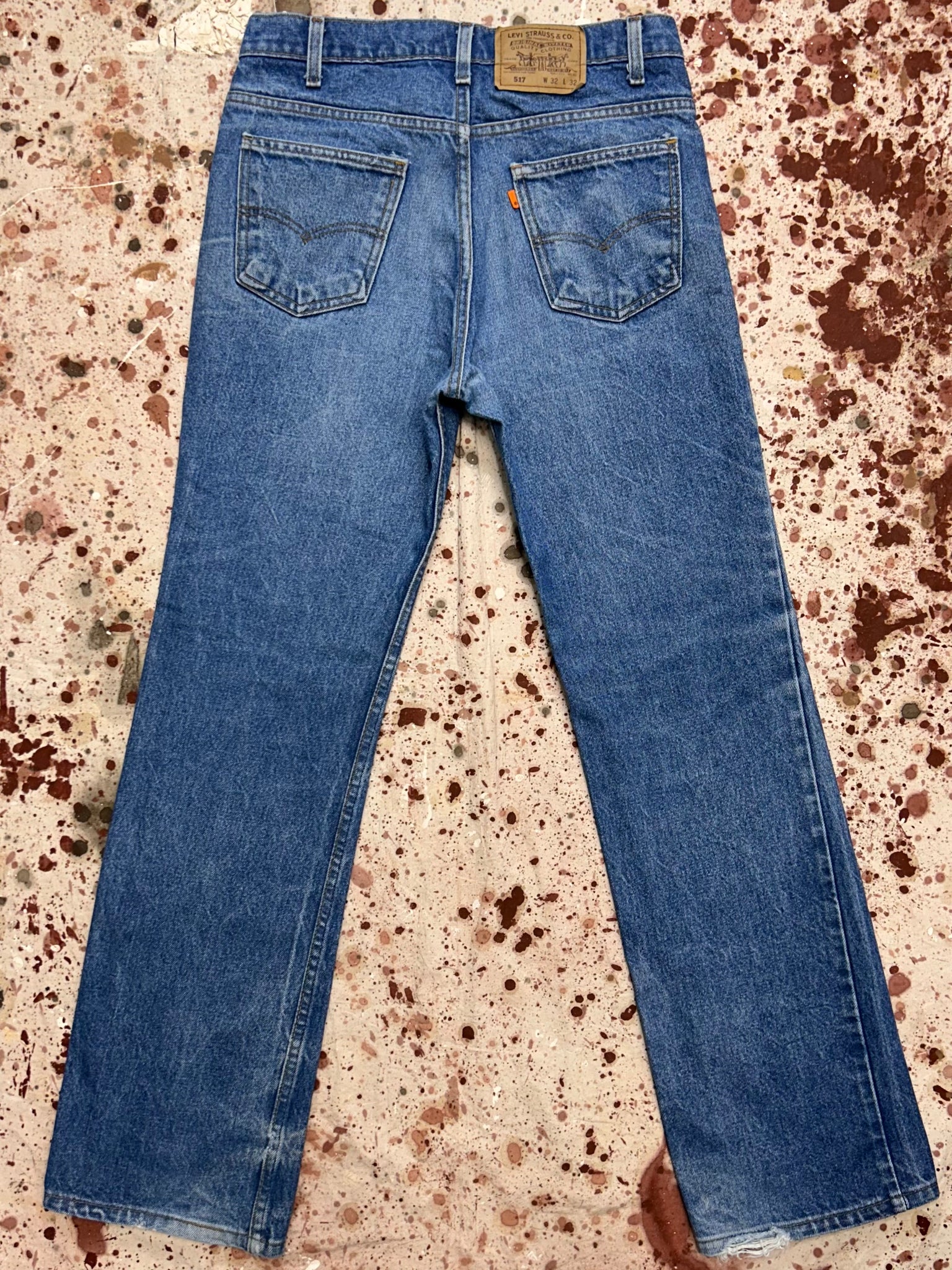 Vintage USA Levi's 517 Orange Tab Superwash Denim Jeans (JYJ0924-288)