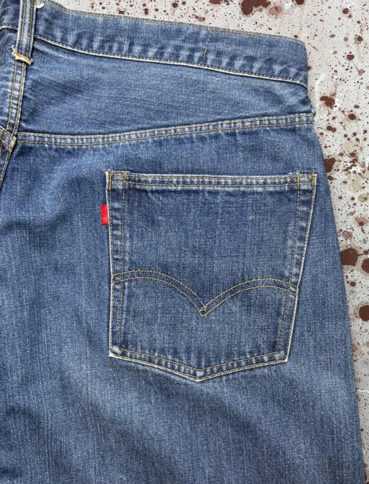 Vintage Levi 505 Redline Single Stitch Dark Denim Jeans (JYJ-181025)