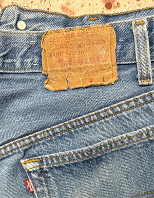 Vintage USA made Levis 501, Transitional Tag, Super Wash, Denim Jeans (JYJ-04825)