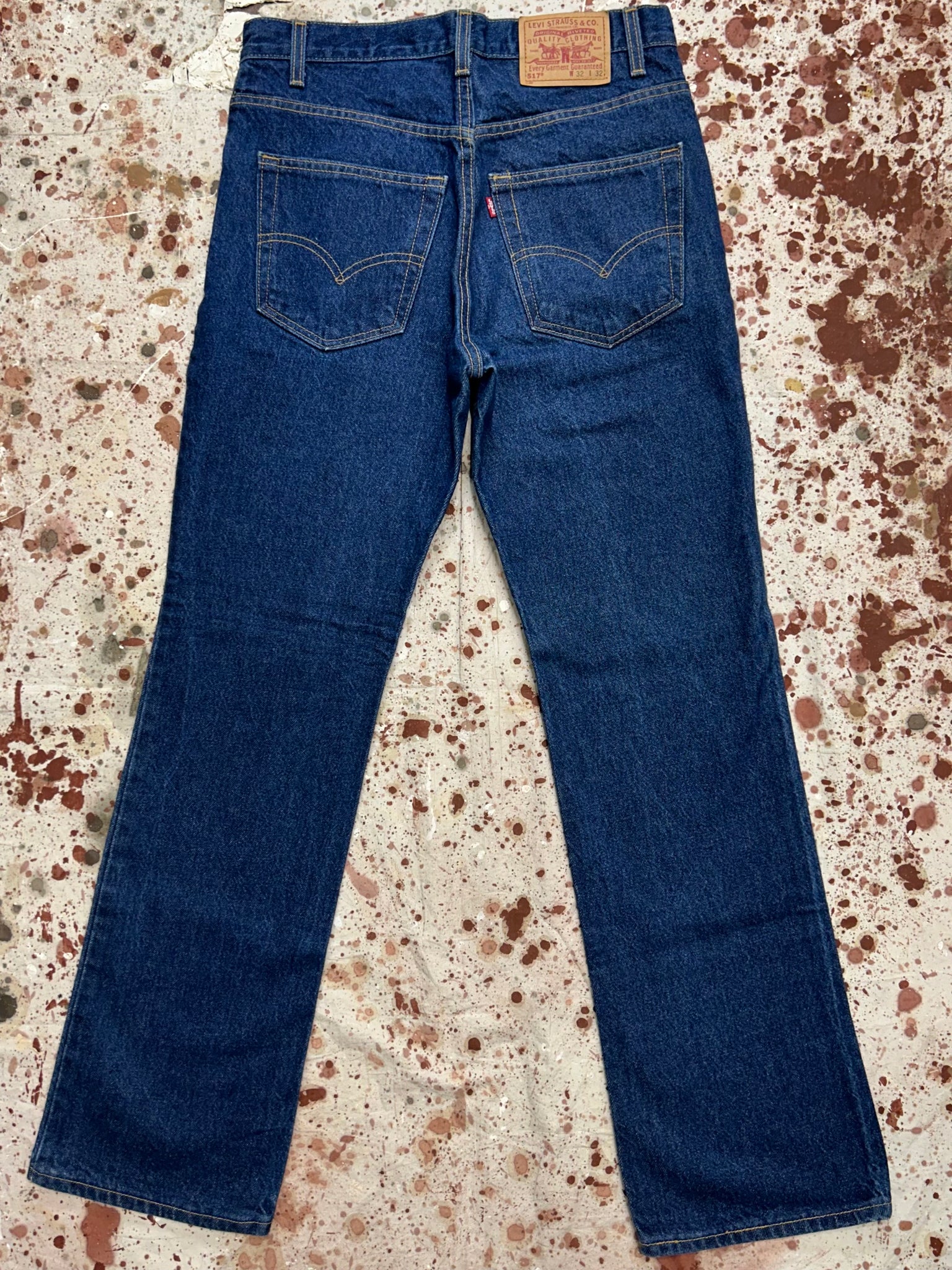 Vintage USA Levi's 517 Dark One-Wash Denim Jeans (JYJ1024-341)