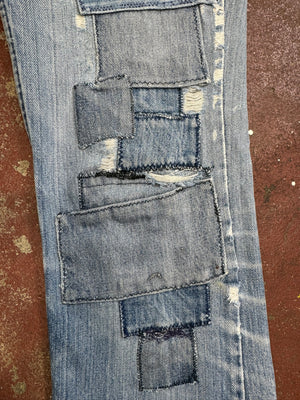 Vintage USA Levi's Talon Zipper Super Patch Denim Jeans (JYJ0324-116)