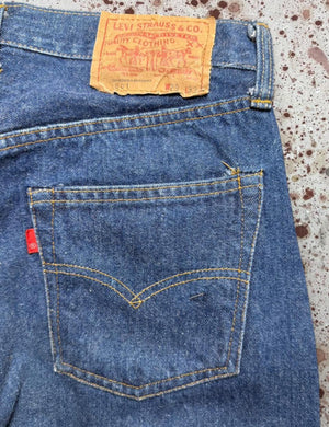 Vintage USA Levi 501 Redline Dark One-Wash Denim Jeans (JYJ-161025)