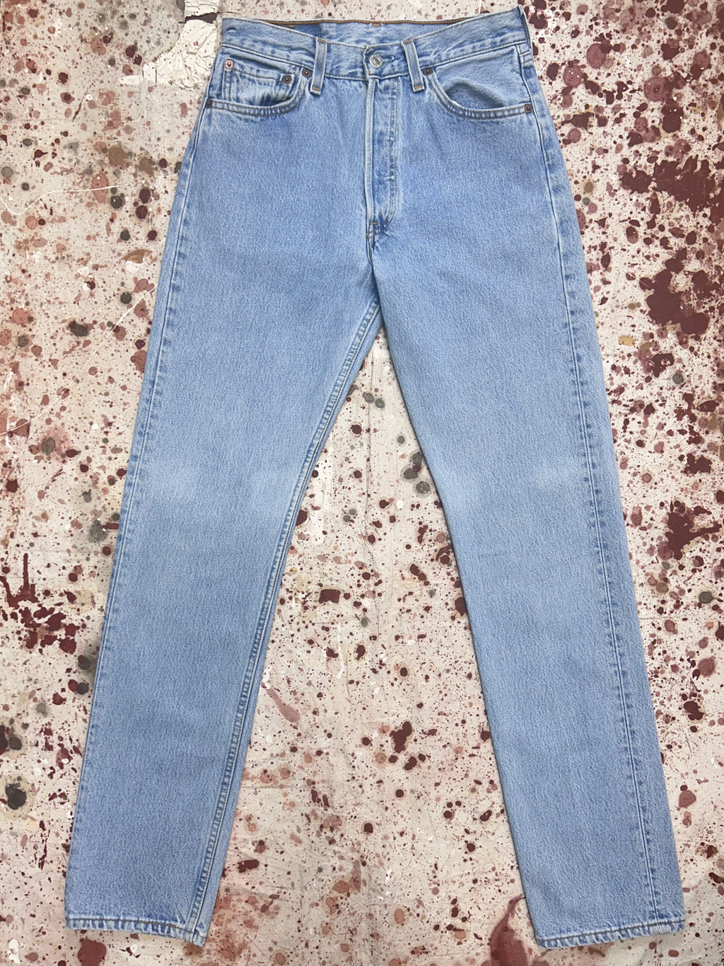 Vintage Levi USA Made 501 Light Wash Denim Jeans (JYJ0324-150)