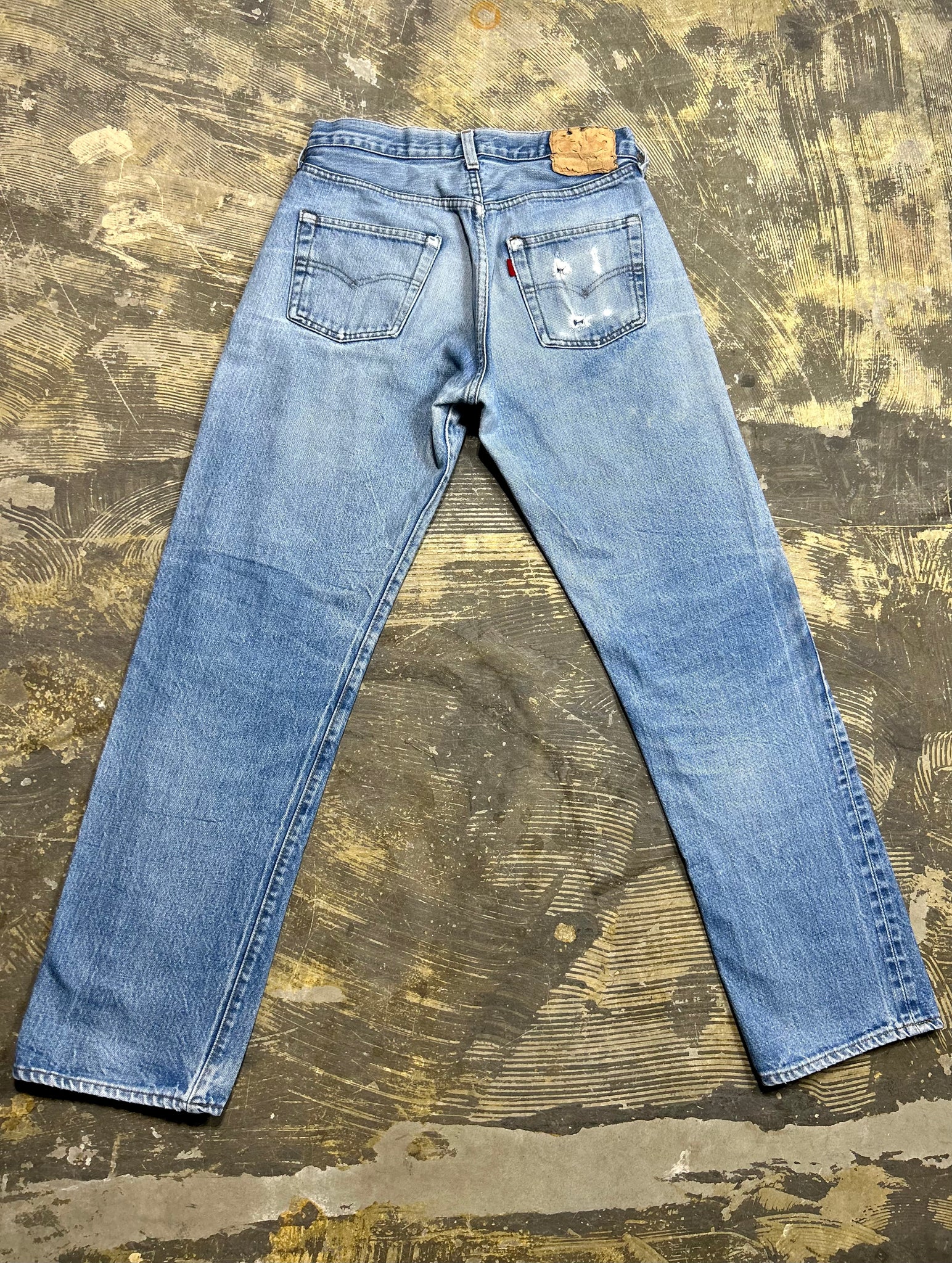 Premium Red Line Feathered USA 501 Denim  (JYJ0923-018)