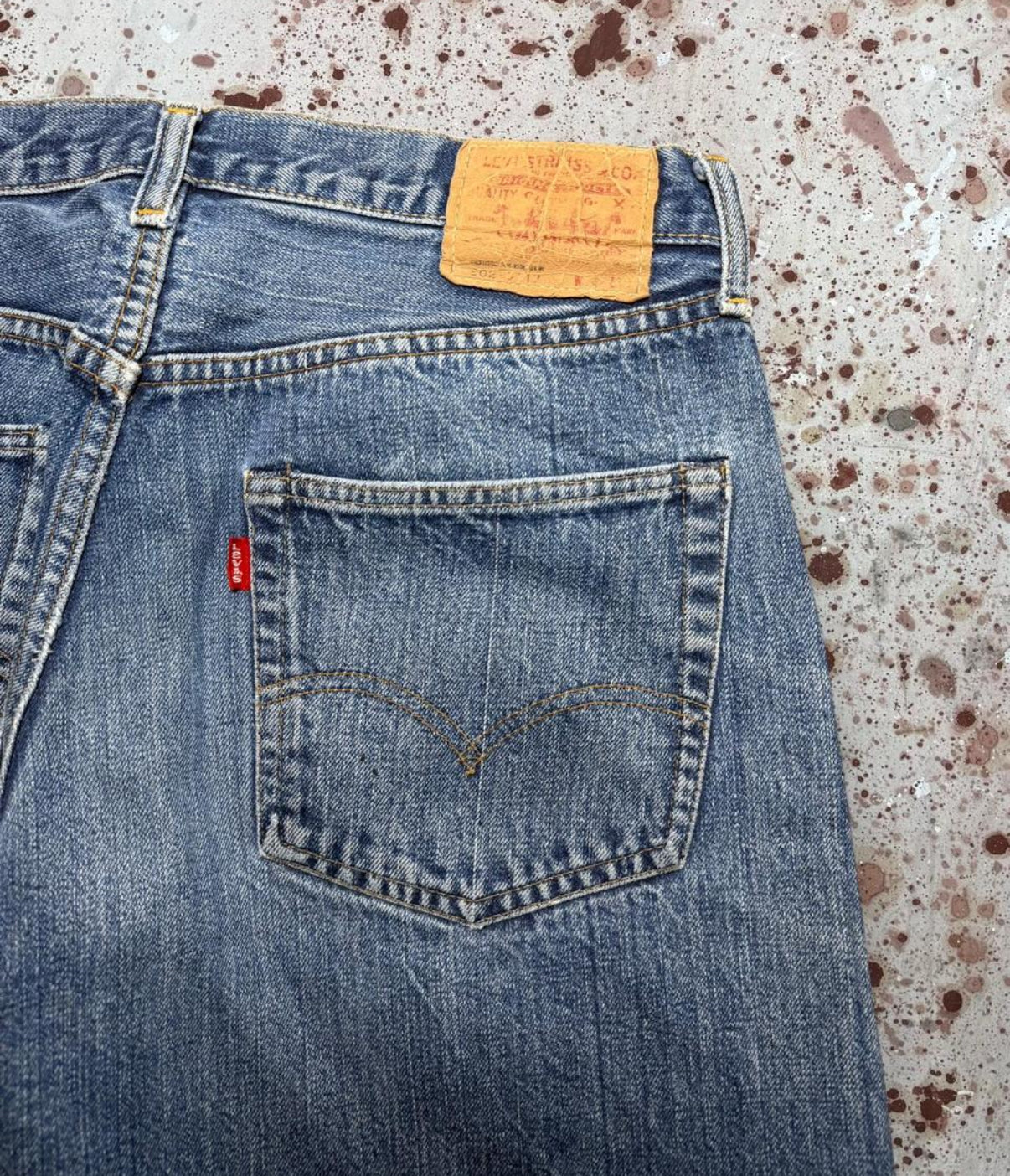 Single Stitch Redline 502-0117 Levi’s Denim Jeans w/ Redline Coin Pocket (JYJ-241025)