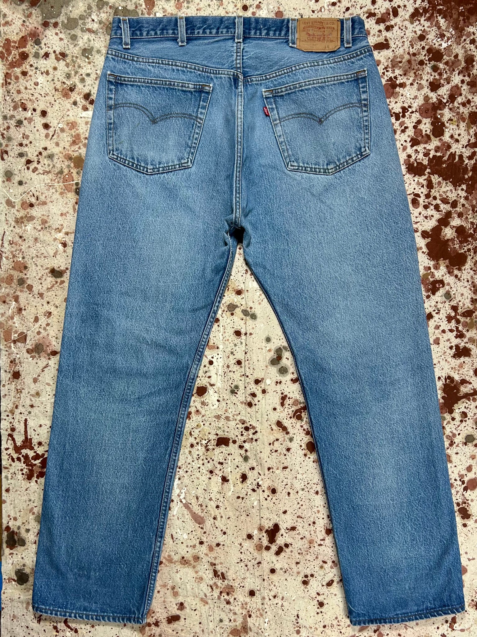 Vintage USA Levi’s 501 Paint and Feather Denim Jeans (JYJ1024-335)