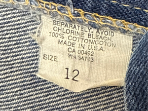 Vintage USA 1970’s Lee Lady Rider Talon Zipper Superwash Denim Jeans (JYJ0324-110)