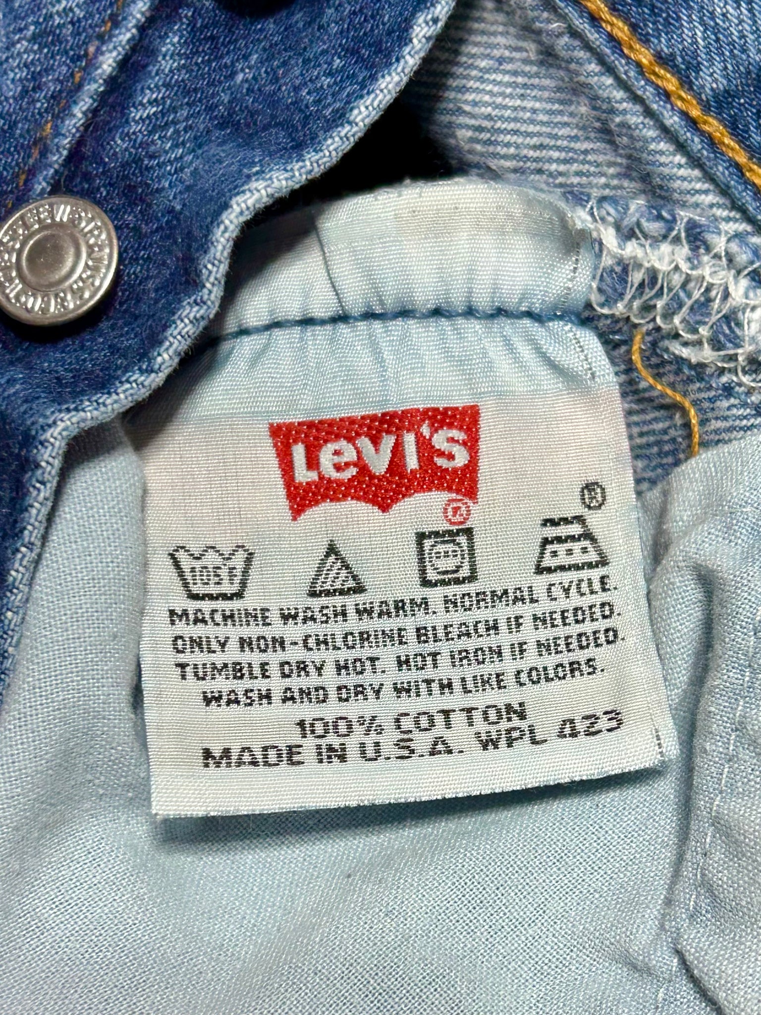 Vintage USA Levi 501 Dark Wash Denim Jeans (JYJ0425-442)