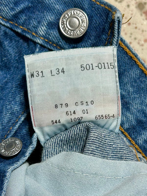 Vintage USA Levi 501 Dark Wash Denim Jeans (JYJ0425-442)