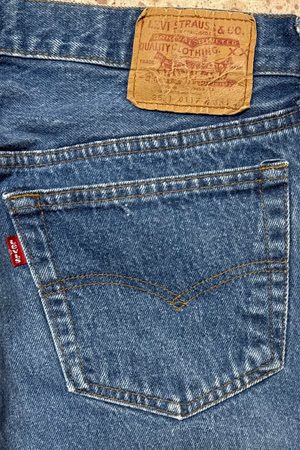 Vintage USA made Levis 501 Special Order, Transitional Tag, Denim Jeans (JYJ0324-096)