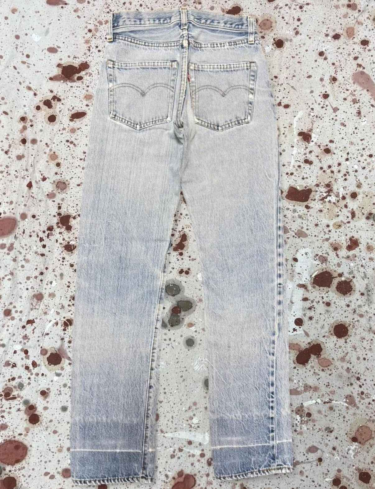 Vintage 1980’s USA made Levi's 501 Light Super Wash Redline Denim Jeans (JYJ-351025)