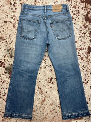 Vintage USA Levi's 517 Transitional Feather & Paint Superwash Denim Jeans (JYJ1024-327)