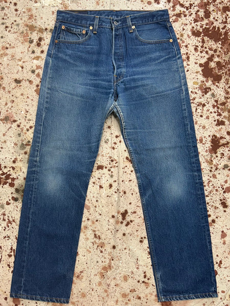 Vintage USA Levi 501 XX with Crazy Tiger Whisker Wash Denim Jeans  (JYJ0924-297)