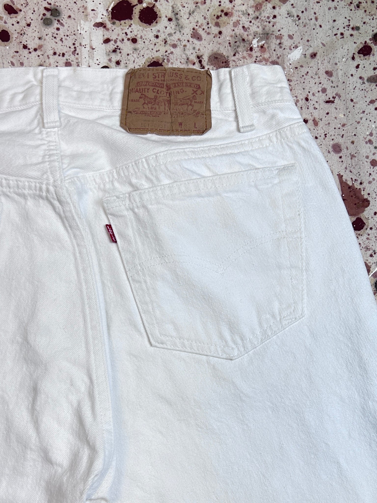 Vintage Transitional USA White Levi 501xx (JYJ0923-035)