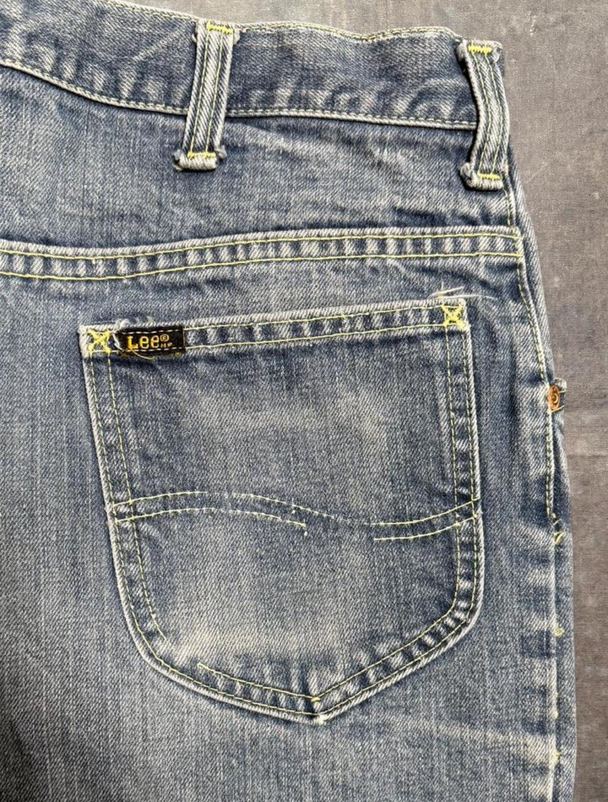 Vintage 1970’s Lee Rider Bootcut Talon Zip Great Wash Denim Jeans (JYJ-071225)