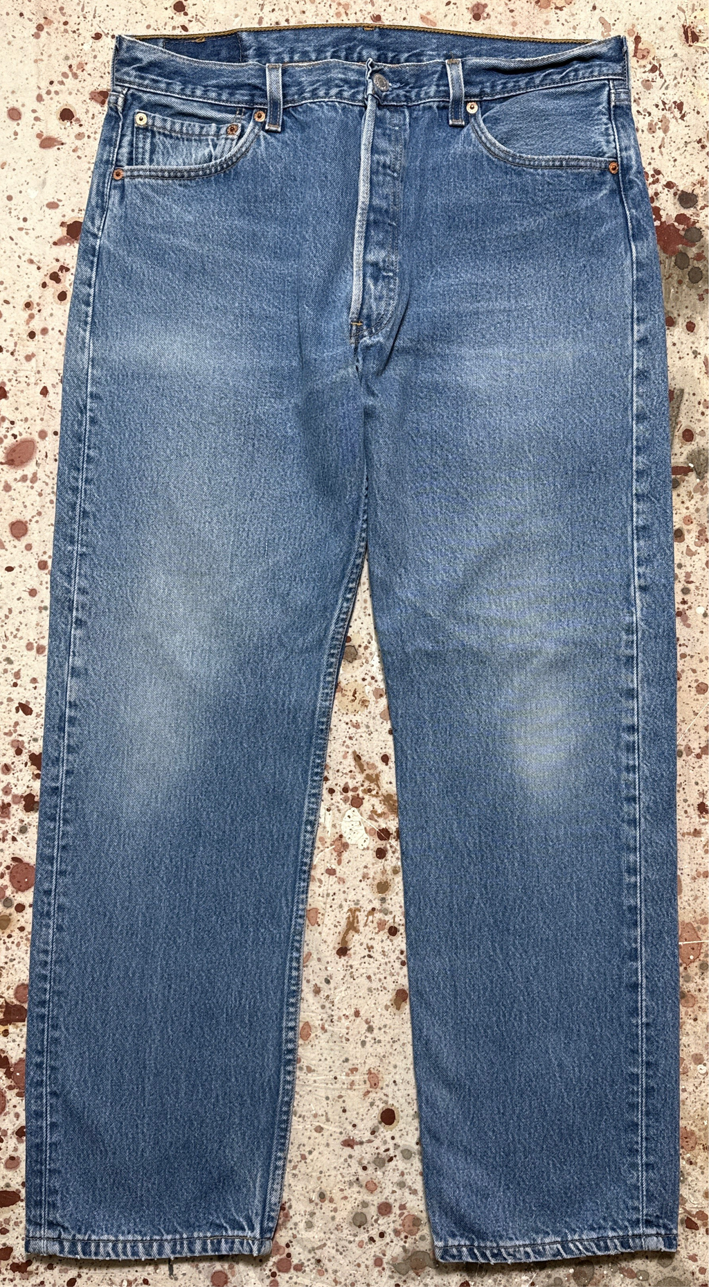 Vintage USA made Levis 501, Premium Wash, Denim Jeans (JYJ-05825)