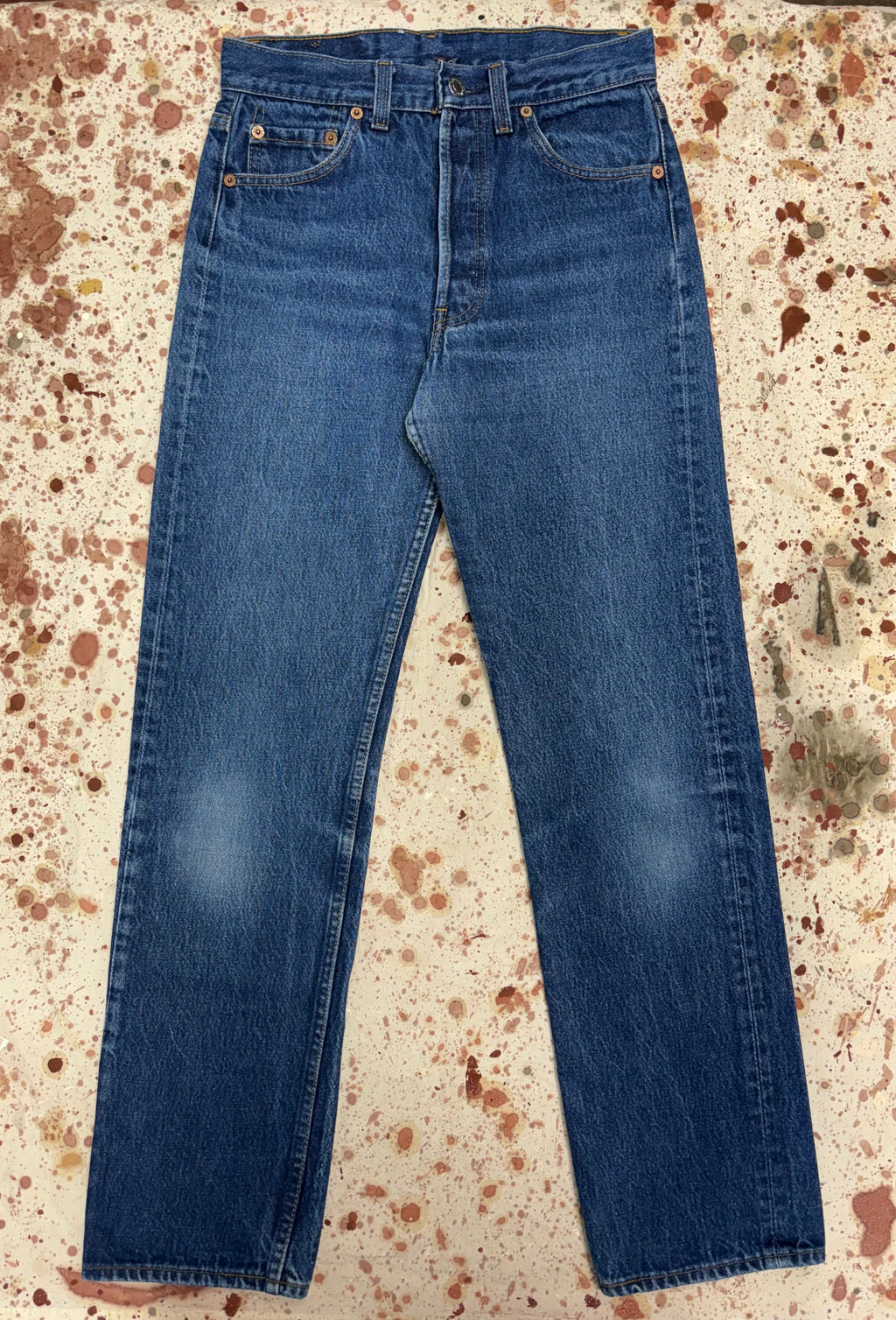 Vintage USA Made Levi 501 Transitional Premium Dark Wash Denim Jeans (JYJ0424-173)