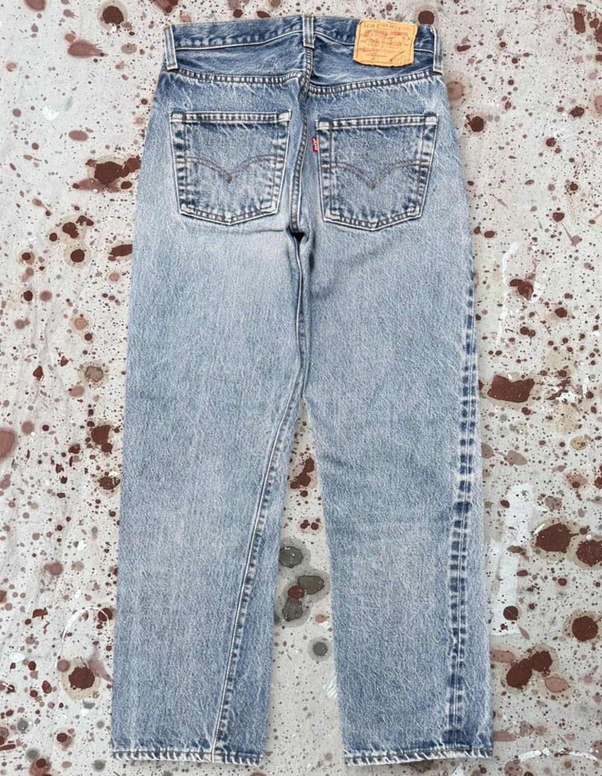 Vintage USA Levi’s 501 Redline Denim Jeans w/ incredible tracks (JYJ-381025)