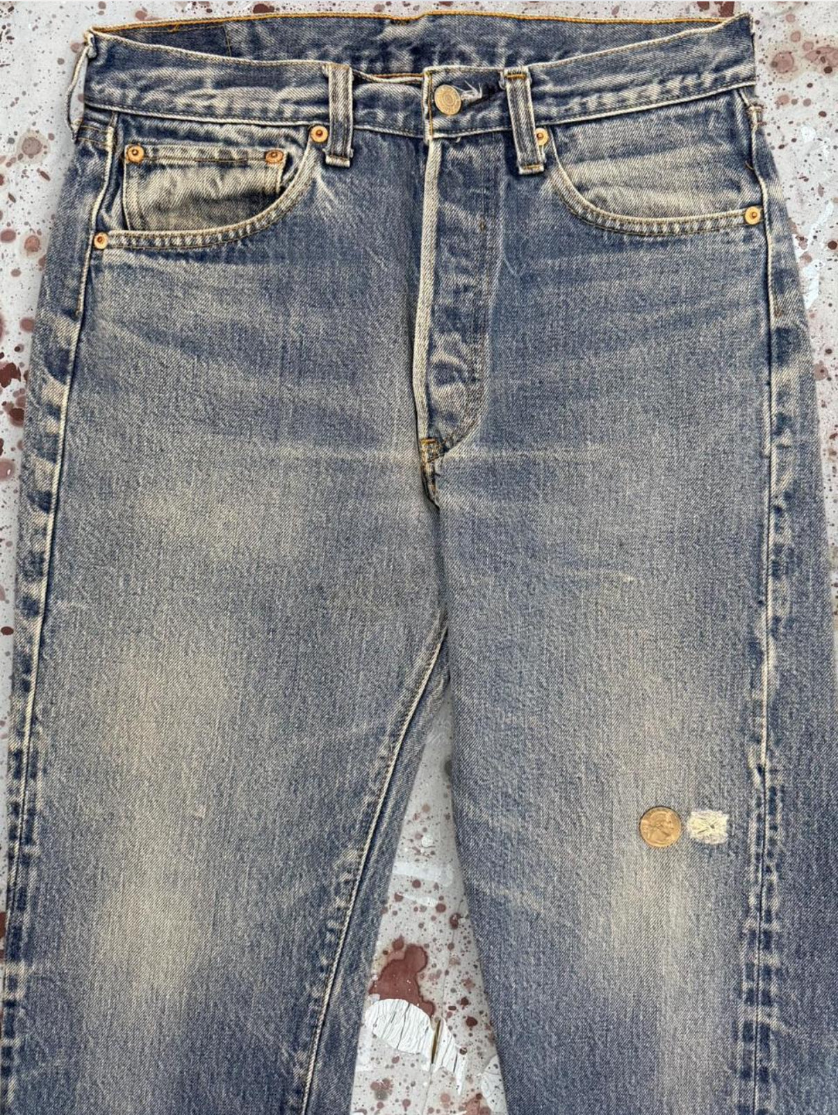 Vintage USA Levi's 501 Redline Super-Wash Denim Jeans (JYJ-201025)