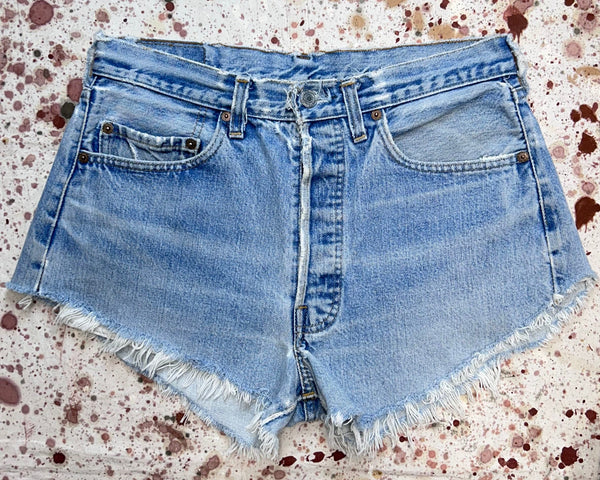 Vintage Levis Denim Shorts 501 Grade A Jorts High Waisted