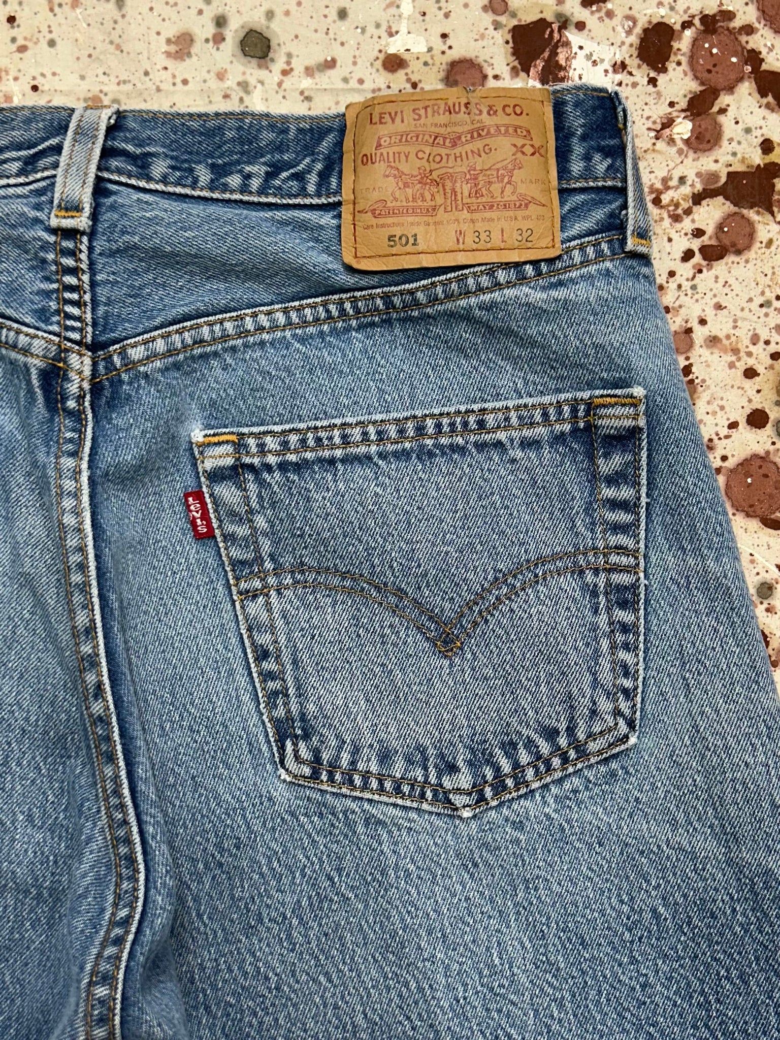 Vintage USA Levi's 501 Super Wash Denim Jeans (JYJ0524-230)