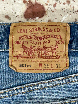Vintage USA Levi’s 501xx Superwash Denim Jeans (JYJ0125-400)