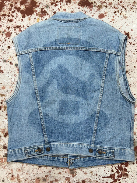 尚志高校 ウォーマー上下 Vintage USA Levi Light Wash 2 Pocket Trucker Vest (JYJ1124