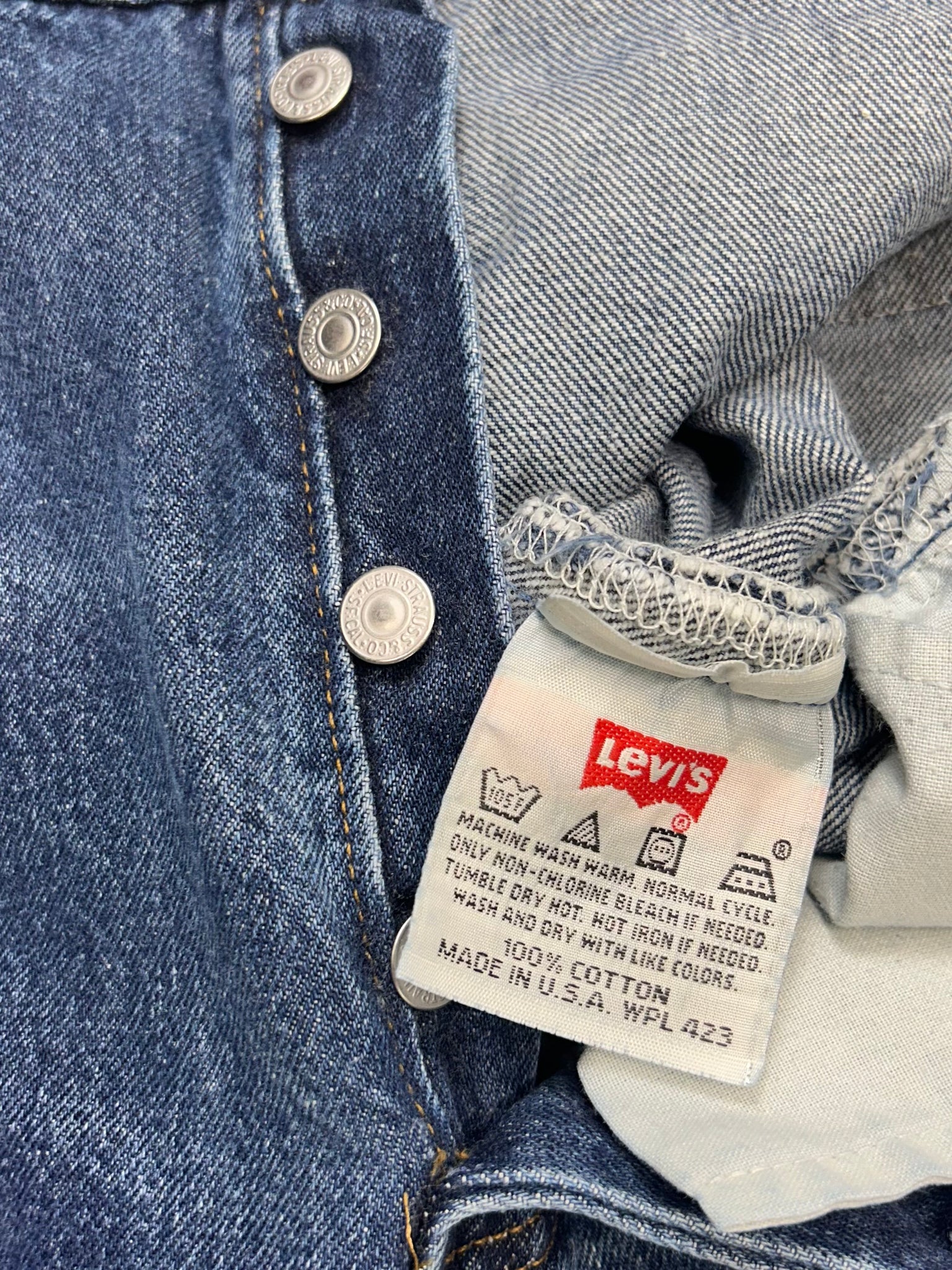 Vintage USA Levi's 501 Great Wash Denim Jeans (JYJ0924-294)