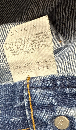 Vintage USA made Levi 501xx Transitional Tag, Super Wash, Denim Jeans  (JYJ0923-049)