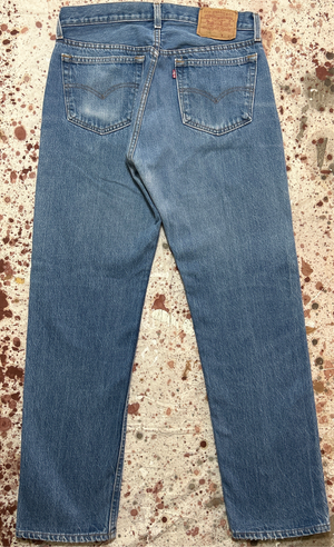 Vintage USA made 501 Transitional Tag, Super Wash, Denim Jeans (JYJ-3725)