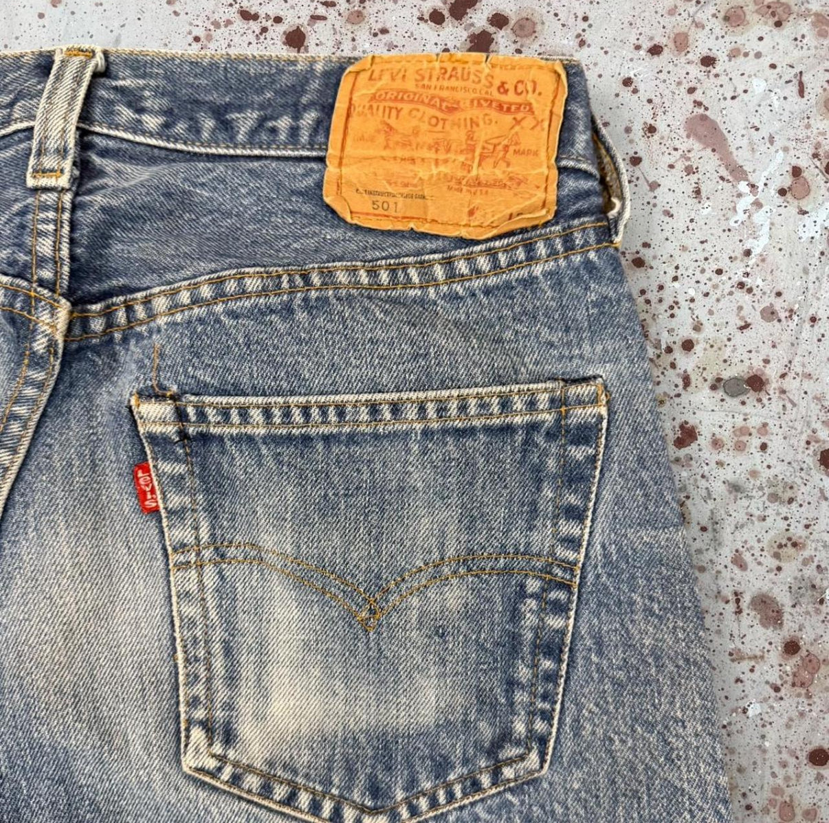 Vintage USA Levi's 501 Redline Super-Wash Denim Jeans (JYJ-201025)