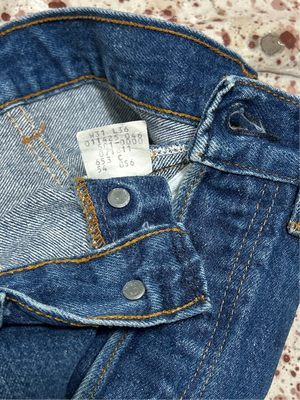 Vintage USA made 501 Super Wash Transitional Tag Denim Jeans (JYJ-4725)