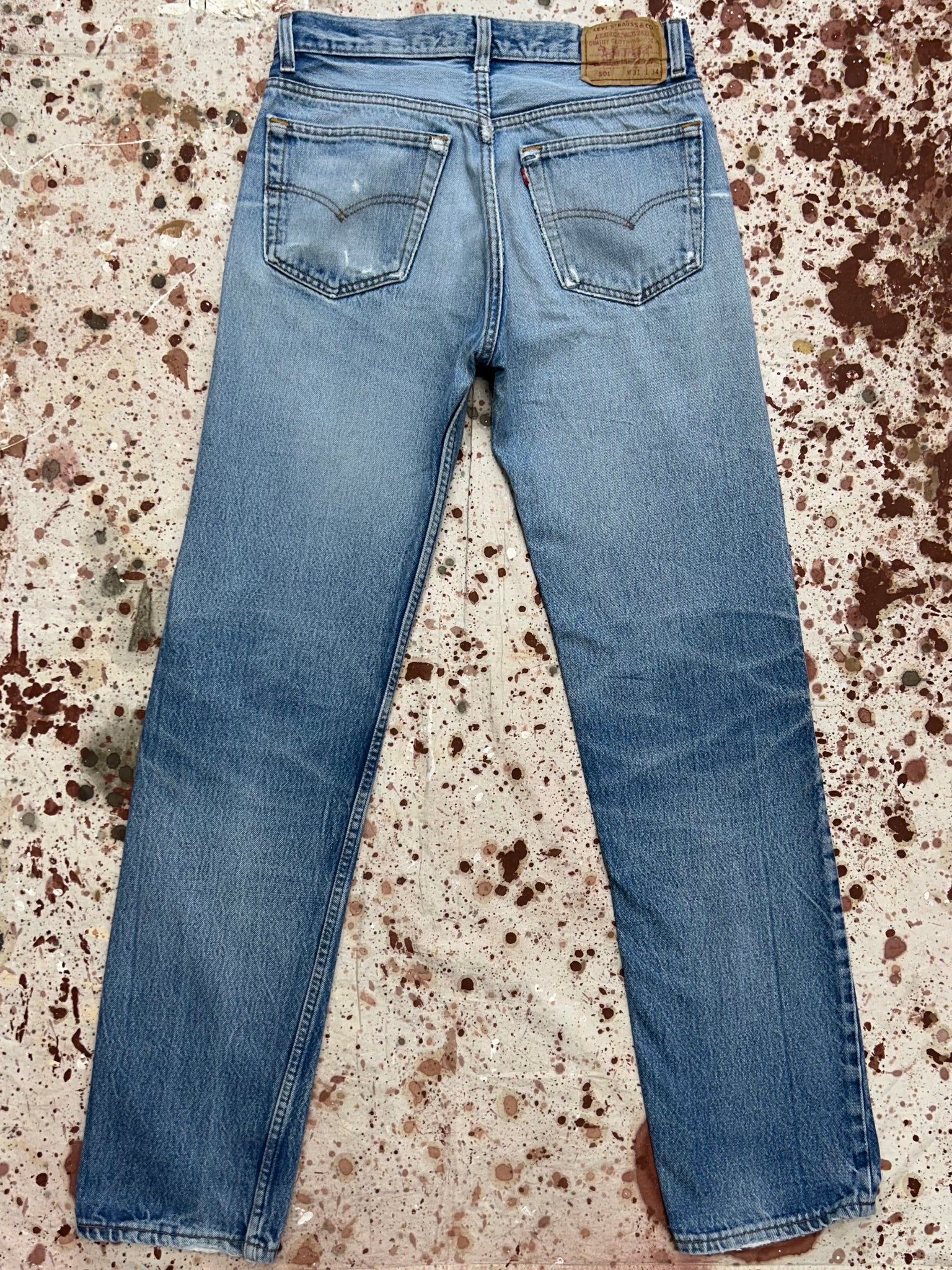 Vintage USA Levi's 501 Feathered Superwash Denim Jeans (JYJ0924-302)