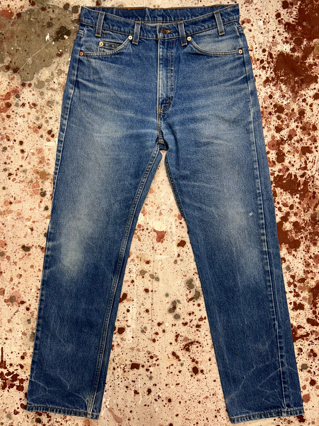 Vintage USA Levi's 505 Superwash Orange Tab Denim Jeans (JYJ0924-268)