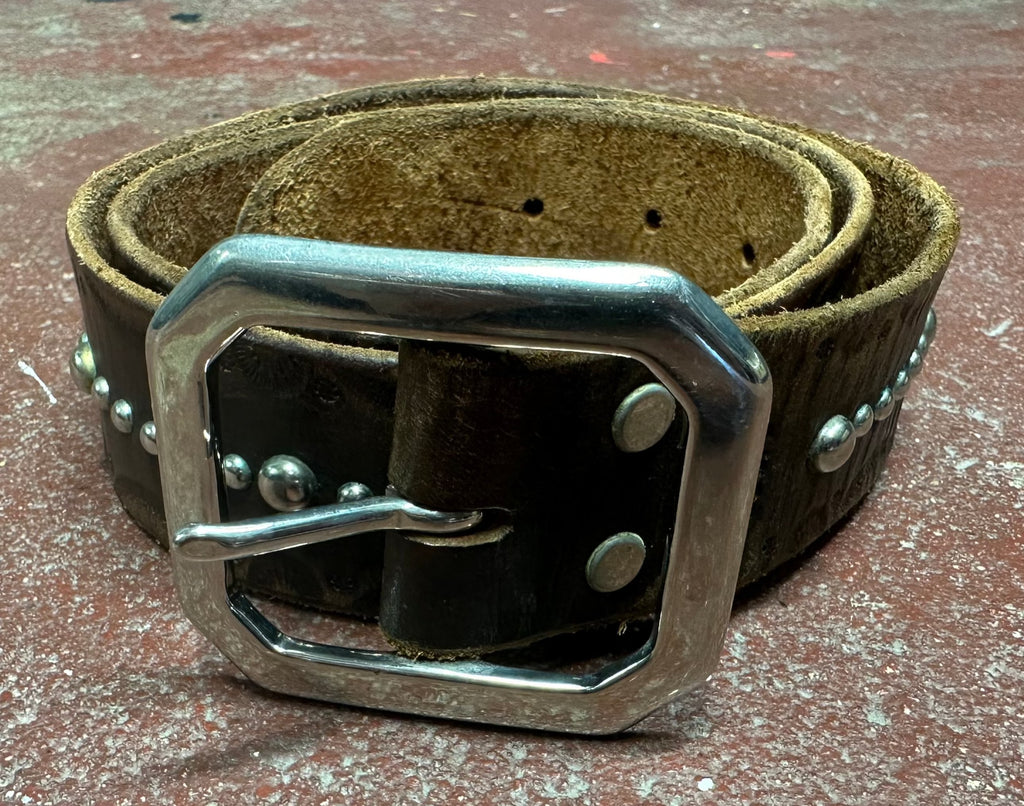 Jeff Gallea Studded Brown Belt (JYJ-218)